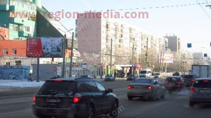 Размещение рекламы  компании "АльфаСтрахование" на щитах 3х6  в Челябинске